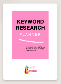 keyword research planner template