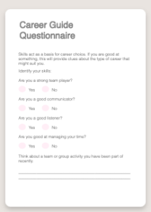 career guide questionnaires