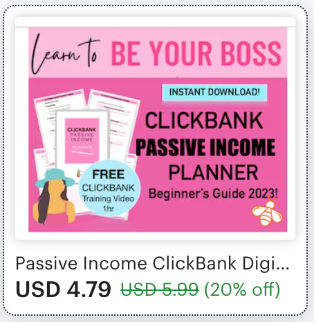 clickbank passive income planner